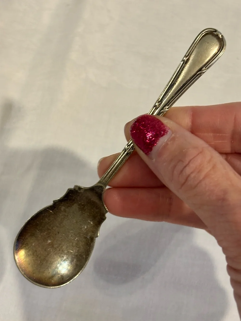 Vintage Sugar Shell Spoon Silver-plate E.P.N.S.